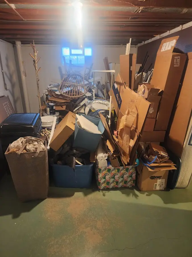 Roll-off dumpster container at job site for 6 Yard Dumpster Rental in Texas